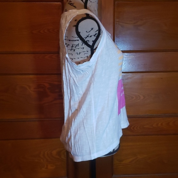 White Graphic Tank - Picture 2 of 5